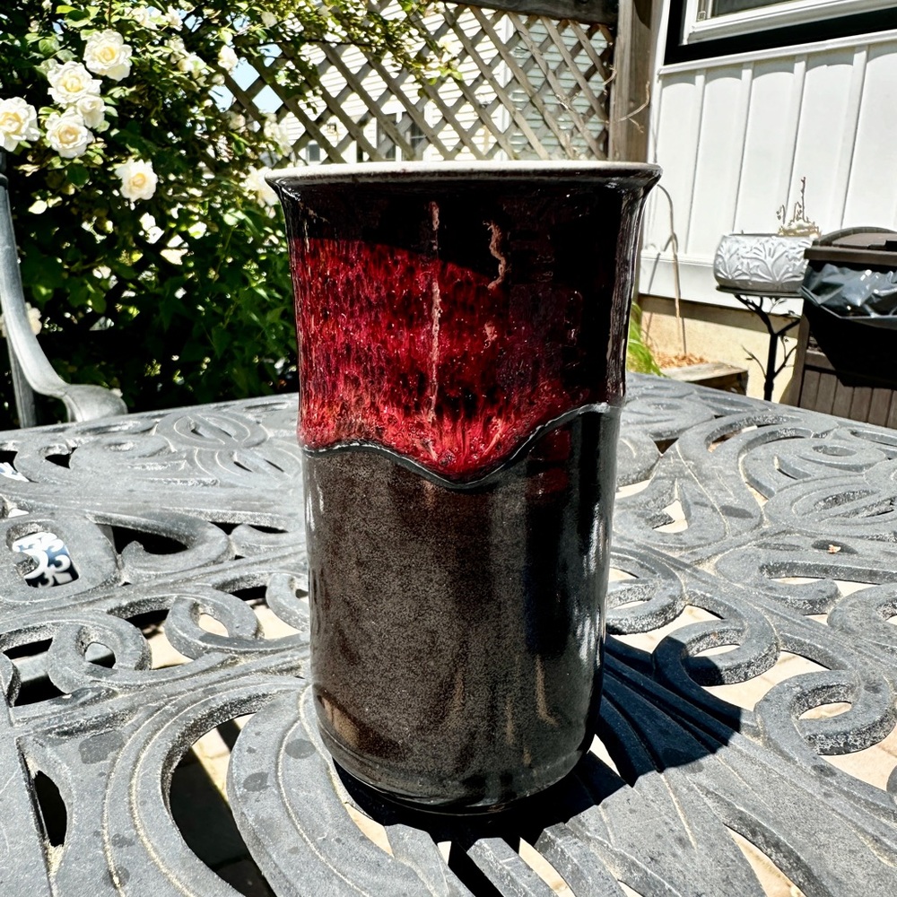 Signed Stuart pottery.  Set of 2 tumblers and 2 tealight holders. - Picture 13 of 13